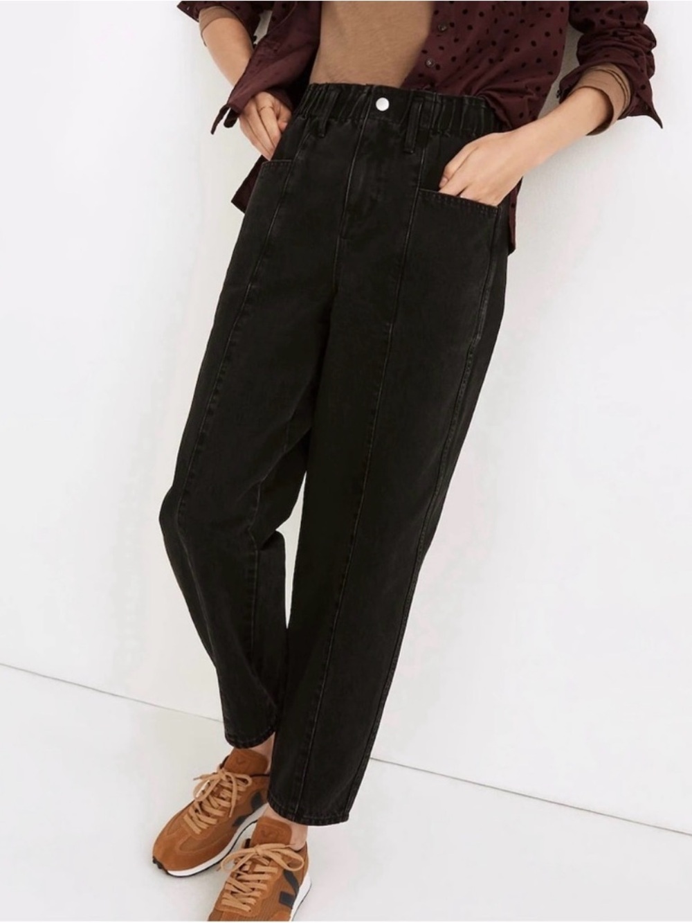 Madewell Pull-On Balloon Jeans in Hobson
Wash: Paperbag Edition